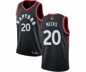 Women's Toronto Raptors #20 Jodie Meeks Swingman Black 2019 Basketball Finals Bound Jersey Statement Edition