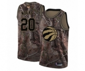 Women's Toronto Raptors #20 Jodie Meeks Swingman Camo Realtree Collection 2019 Basketball Finals Bound Jersey