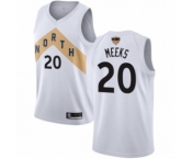 Women's Toronto Raptors #20 Jodie Meeks Swingman White 2019 Basketball Finals Bound Jersey - City Edition