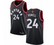 Women's Toronto Raptors #24 Norman Powell Swingman Black 2019 Basketball Finals Bound Jersey Statement Edition