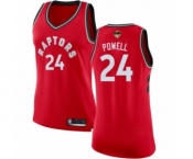 Women's Toronto Raptors #24 Norman Powell Swingman Red 2019 Basketball Finals Bound Jersey - Icon Edition