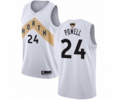 Women's Toronto Raptors #24 Norman Powell Swingman White 2019 Basketball Finals Bound Jersey - City Edition