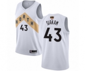 Women's Toronto Raptors #43 Pascal Siakam Swingman White 2019 Basketball Finals Bound Jersey - City Edition