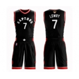 Women's Toronto Raptors #7 Kyle Lowry Swingman Black 2019 Basketball Finals Bound Suit Jersey Statement Edition