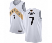 Women's Toronto Raptors #7 Kyle Lowry Swingman White 2019 Basketball Finals Bound Jersey - City Edition