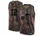 Women's Nike Utah Jazz #12 John Stockton Swingman Camo Realtree Collection NBA Jersey