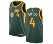 Women's Nike Utah Jazz #4 Adrian Dantley Green Swingman Jersey - Earned Edition