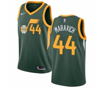 Women's Nike Utah Jazz #44 Pete Maravich Green Swingman Jersey - Earned Edition