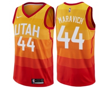 Women's Nike Utah Jazz #44 Pete Maravich Swingman Orange NBA Jersey - City Edition