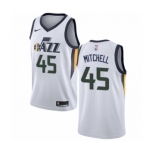 Women's Nike Utah Jazz #45 Donovan Mitchell Authentic NBA Jersey - Association Edition