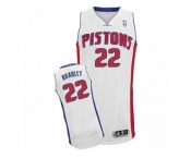 Men Adidas Detroit Pistons #22 Avery Bradley Authentic White Home NBA Jersey