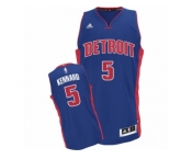 Men Adidas Detroit Pistons #5 Luke Kennard Swingman Royal Blue Road NBA Jersey