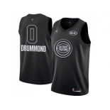 Men Nike Detroit Pistons #0 Andre Drummond Black NBA Jordan Swingman 2018 All-Star Game Jersey