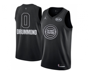 Men Nike Detroit Pistons #0 Andre Drummond Black NBA Jordan Swingman 2018 All-Star Game Jersey