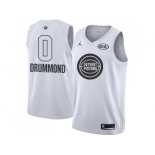 Men Nike Detroit Pistons #0 Andre Drummond White NBA Jordan Swingman 2018 All-Star Game Jersey