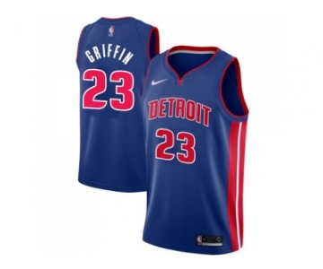 Men Nike Detroit Pistons #23 Blake Griffin Blue NBA Swingman Icon Edition Jersey