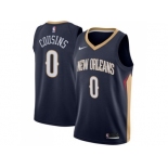 Men Nike New Orleans Pelicans #0 DeMarcus Cousins Navy Stitched NBA Swingman Jersey