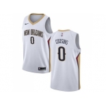 Men Nike New Orleans Pelicans #0 DeMarcus Cousins White Stitched NBA Swingman Jersey