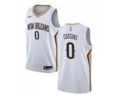 Men Nike New Orleans Pelicans #0 DeMarcus Cousins White Stitched NBA Swingman Jersey