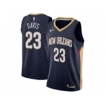 Men Nike New Orleans Pelicans #23 Anthony Davis Navy Stitched NBA Swingman Jersey