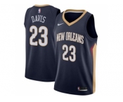 Men Nike New Orleans Pelicans #23 Anthony Davis Navy Stitched NBA Swingman Jersey