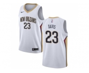 Men Nike New Orleans Pelicans #23 Anthony Davis White Stitched NBA Swingman Jersey