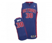 Men's Adidas Detroit Pistons #30 Joe Smith Authentic Royal Blue Road NBA Jersey