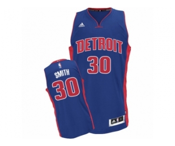 Men's Adidas Detroit Pistons #30 Joe Smith Swingman Royal Blue Road NBA Jersey