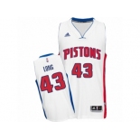 Men's Adidas Detroit Pistons #43 Grant Long Swingman White Home NBA Jersey