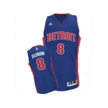 Men's Adidas Detroit Pistons #8 Henry Ellenson Swingman Royal Blue Road NBA Jersey