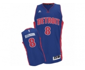 Men's Adidas Detroit Pistons #8 Henry Ellenson Swingman Royal Blue Road NBA Jersey