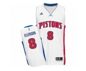 Men's Adidas Detroit Pistons #8 Henry Ellenson Swingman White Home NBA Jersey