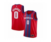 Men's Detroit Pistons #0 Andre Drummond Swingman Red Basketball Jersey 2019-20 City Edition