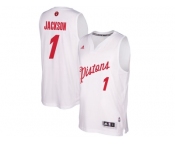 Men's Detroit Pistons #1 Reggie Jackson White 2016 Christmas Day NBA Swingman Jersey