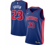 Men's Detroit Pistons #23 Blake Griffin Nike Blue 2020-21 Swingman Jersey