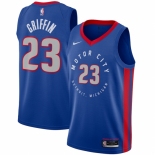 Men's Detroit Pistons #23 Blake Griffin Nike Blue 2020-21 Swingman Player Jersey