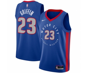 Men's Detroit Pistons #23 Blake Griffin Nike Blue 2020-21 Swingman Player Jersey