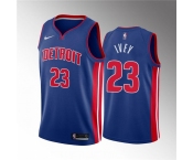 Men's Detroit Pistons #23 Jaden Ivey 2022 Draft Blue Basketball Stitched Jersey