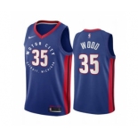 Men's Detroit Pistons #35 Christian Wood Navy Motor City Edition 2020-21 Stitched Basketball Jersey