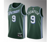 Men's Detroit Pistons #9 Ausar Thompson Green 2023 Draft City Edition Stitched Basketball Jersey