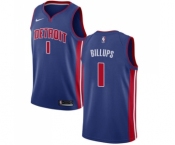 Men's Nike Detroit Pistons #1 Chauncey Billups Swingman Royal Blue Road NBA Jersey - Icon Edition