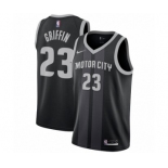 Men's Nike Detroit Pistons #23 Blake Griffin Swingman Black NBA Jersey - City Edition