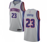 Men's Nike Detroit Pistons #23 Blake Griffin Swingman Silver NBA Jersey Statement Edition