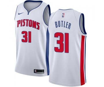 Men's Nike Detroit Pistons #31 Caron Butler Swingman White Home NBA Jersey - Association Edition