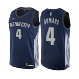 Men's Nike Detroit Pistons #4 Joe Dumars Swingman Navy Blue NBA Jersey - City Edition