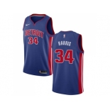 Nike Detroit Pistons #34 Tobias Harris Blue NBA Swingman Icon Edition Jersey