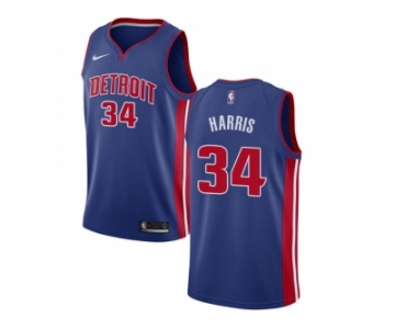 Nike Detroit Pistons #34 Tobias Harris Blue NBA Swingman Icon Edition Jersey