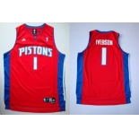 nba detroit pistons #1 iverson red[swingman] [iverson]