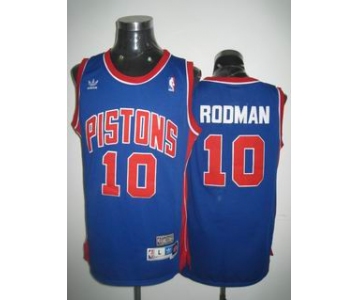 nba detroit pistons #10 rodman blue[swingman]