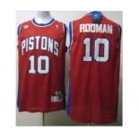 nba detroit pistons #10 rodman red[swingman]